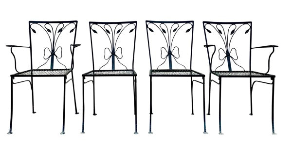 Vintage Salterini Garden Chairs, Set of Four