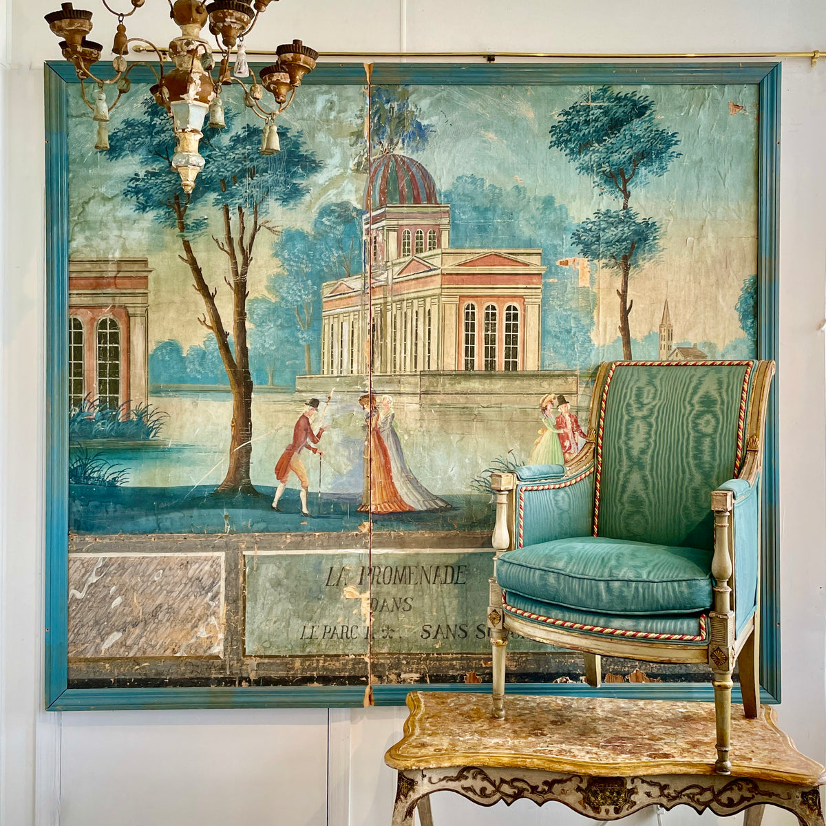 18TH CENTURY FRENCH WALLPAPER PANELS