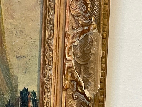 Henry Bogert Venice Scene, Framed Oil on Panel