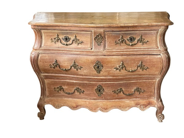 18th Century French Louis XV Bombe Commode