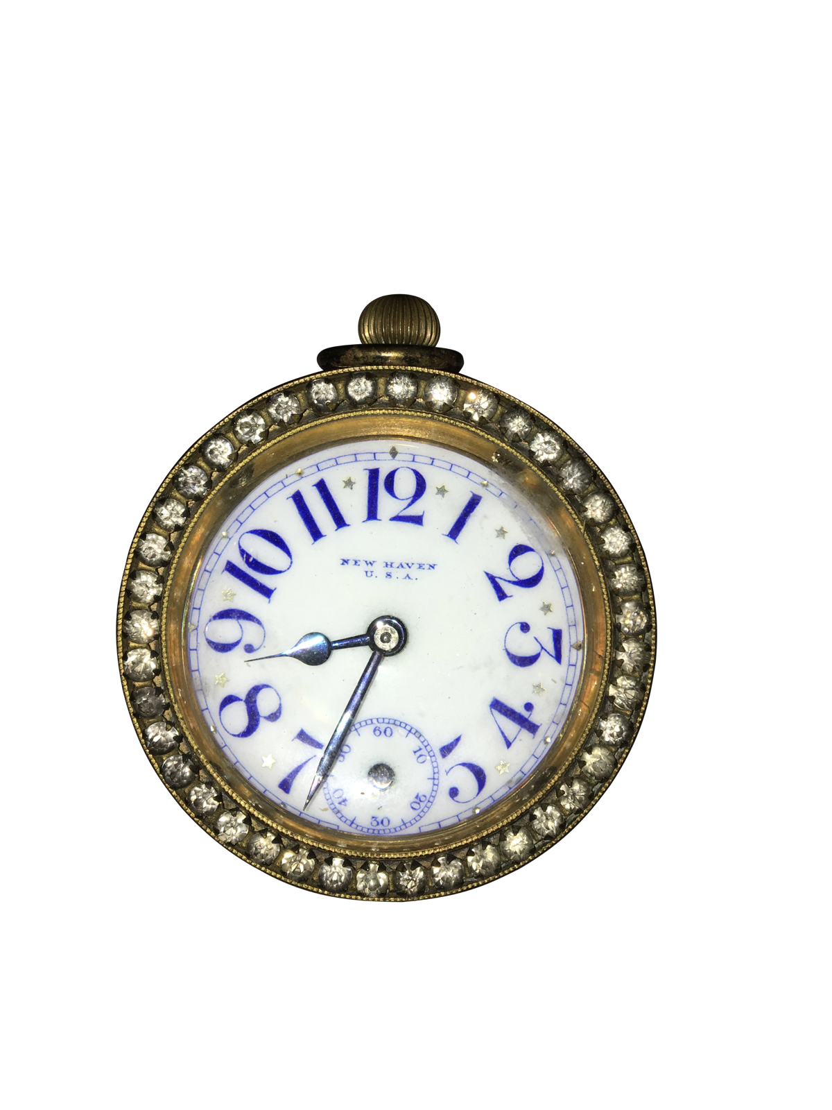 Charming 19th Century Glass Ball Clock, New Haven - Helen Storey Antiques