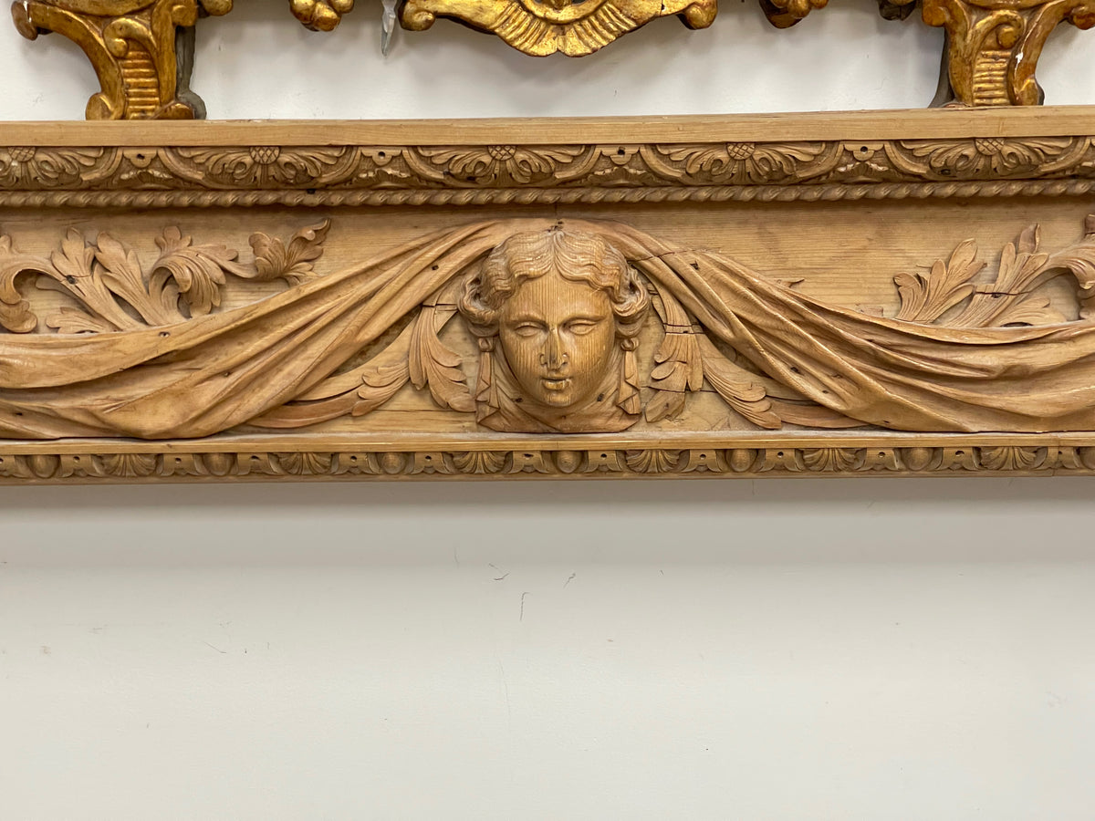 19TH CENTURY FRENCH CLASSICAL CARVED MANTEL