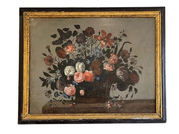 FRENCH Floral STILL LIFE PAINTING, 18th Century