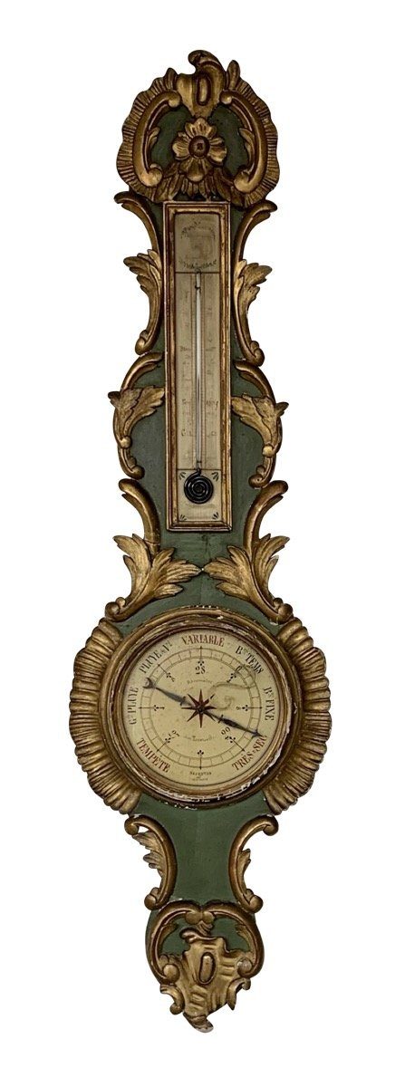 Barometer - 19TH CENTURY FRENCH TWO-DIAL MERCURY BAROMETER