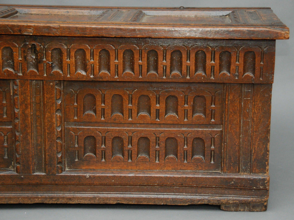A 17th century Oak Chest, English or French - Helen Storey Antiques