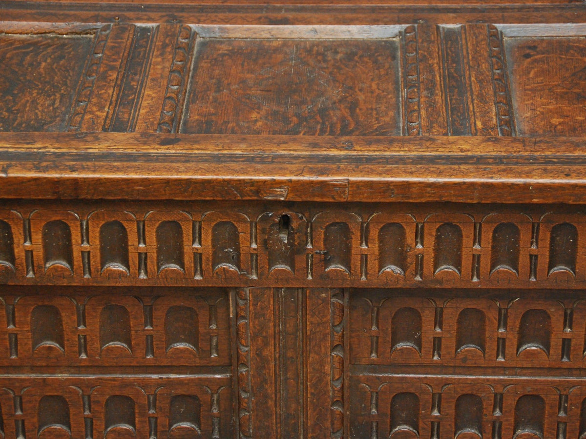 A 17th century Oak Chest, English or French - Helen Storey Antiques