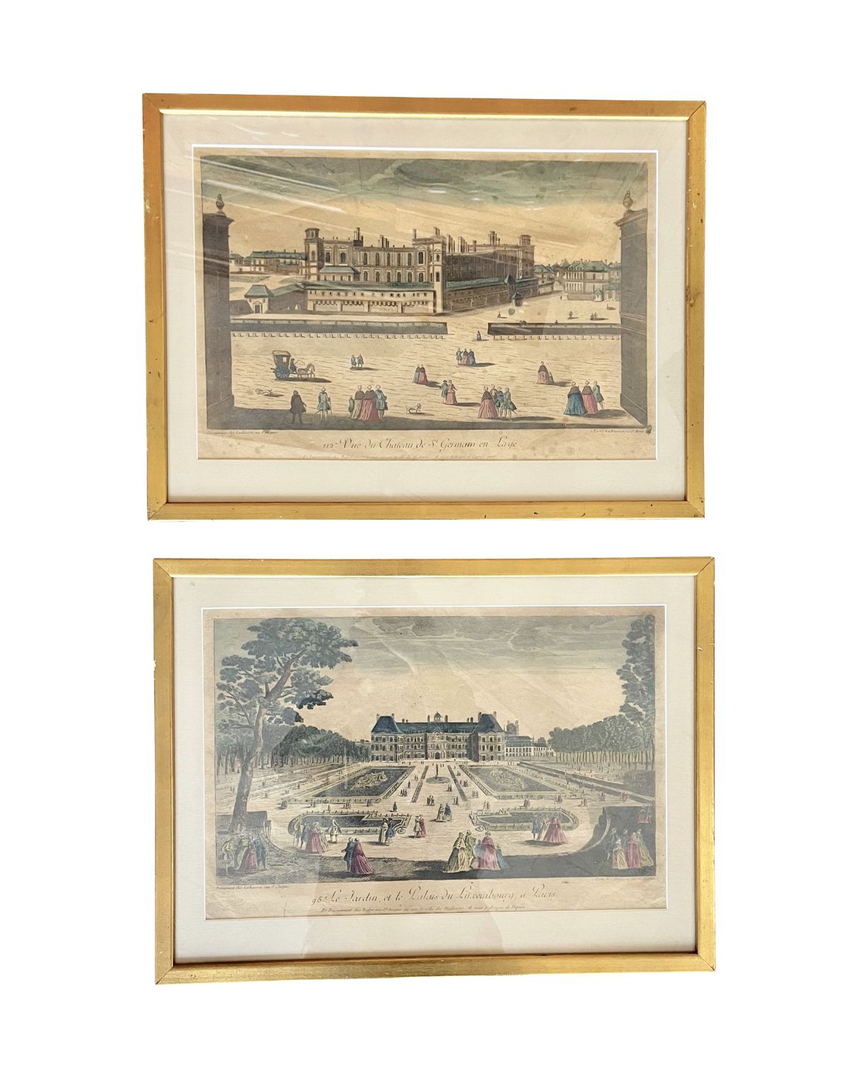 Painting - Pair Of 18th Century French Vue D&#39;Optiques