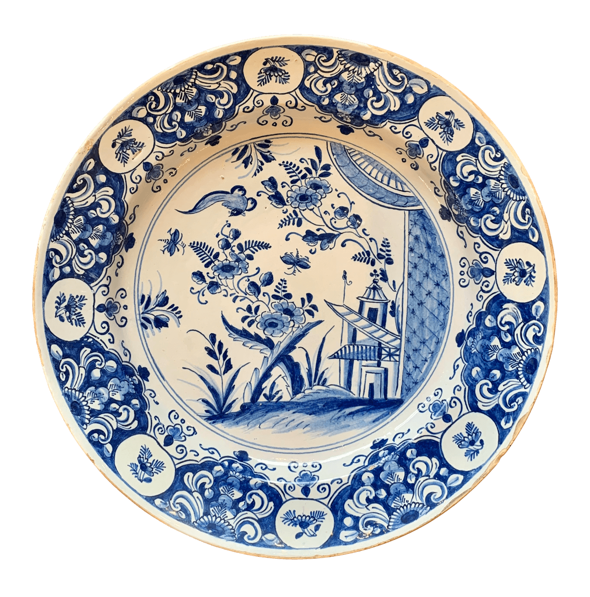 18TH CENTURY DUTCH DELFT CHARGER