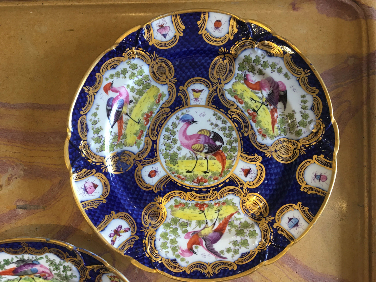Chelsea Porcelain Cabinet Plates, Mid 18th Century - Helen Storey Antiques
