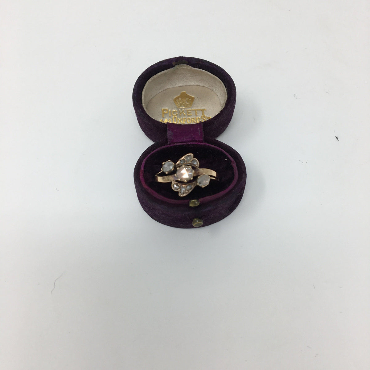 19th Century 18k Gold Rose Cut Diamond Ring - Helen Storey Antiques