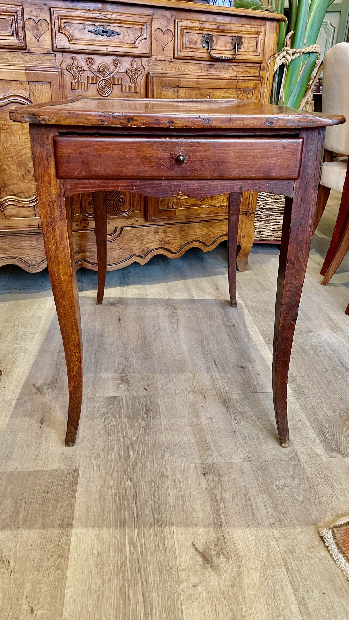 Side Table - 18TH CENTURY FRENCH PROVINCIAL Walnut ESCRITOIRE SIDE TABLE