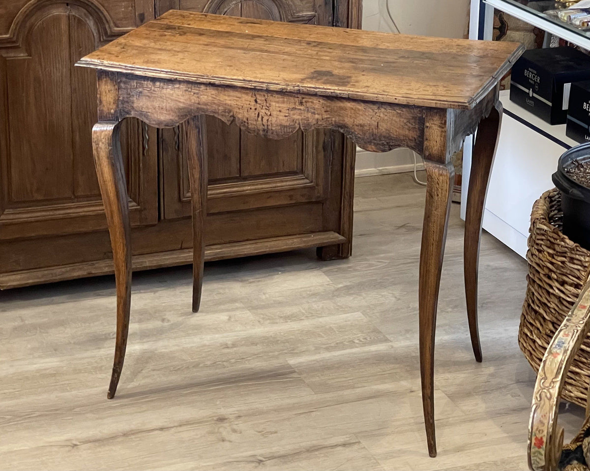 Table - 18TH CENTURY FRENCH WALNUT WRITING SIDE TABLE