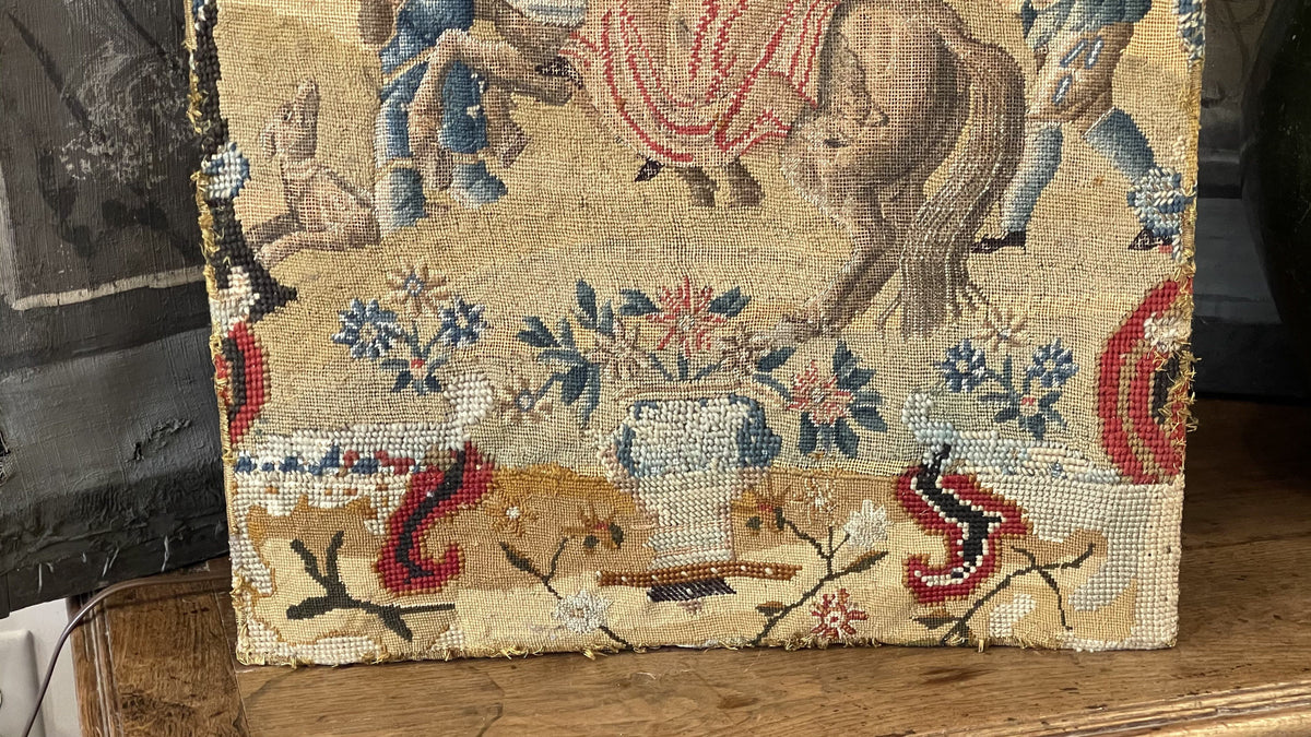 Textile Embroidery - 18TH CENTURY FRENCH NEEDLEWORK